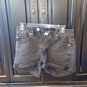 Garage Black jean shorts